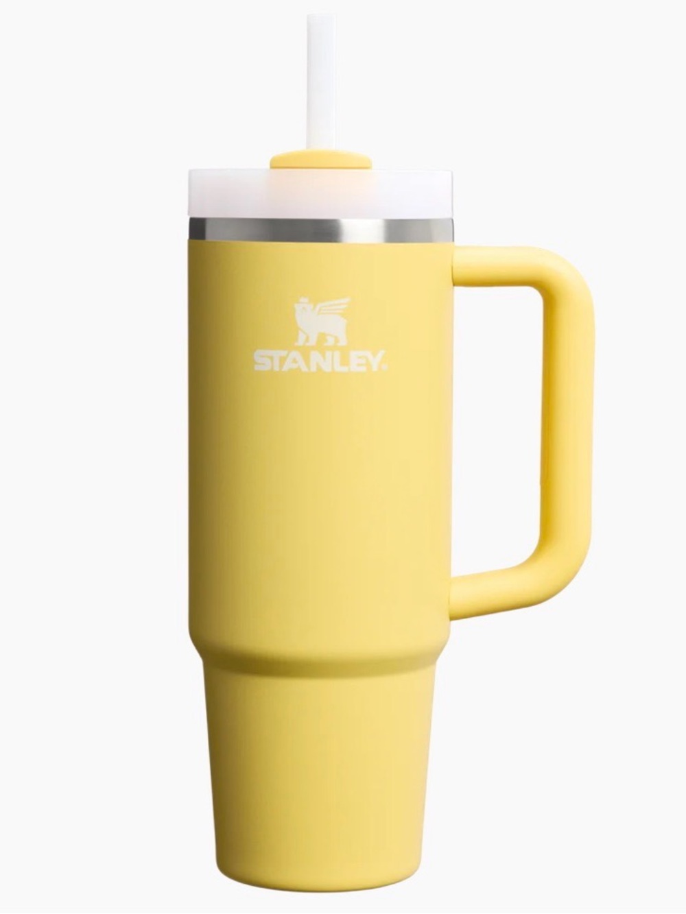 NEW 30 oz Stanley “Daffodil” Insulated Travel Tumbler with Handle and Straw Lid